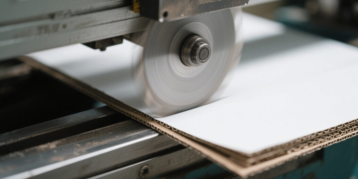 欣灵电气纸盒切角机应用案例